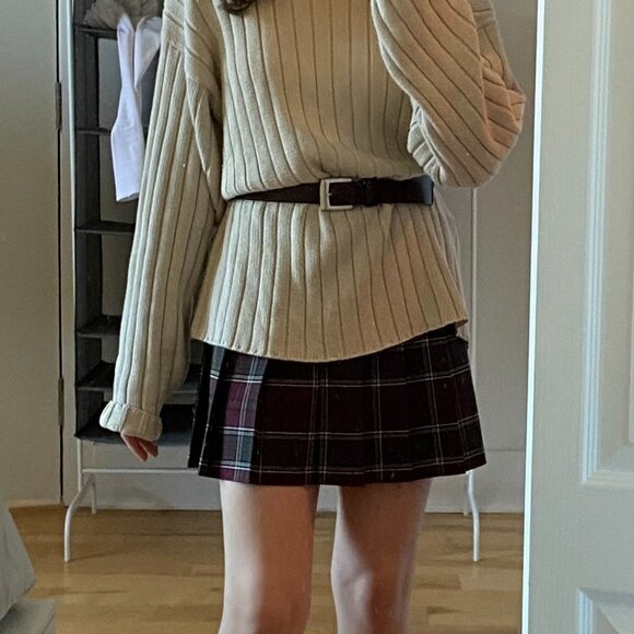 Sunday Best Plaid Olive Pleated Micro Skirt - Picture 9 of 9